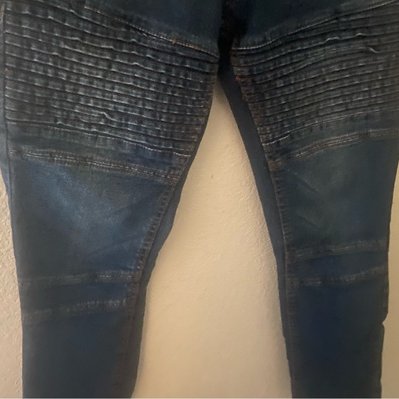 Ring of Fire boy’s blue jeans, style Speedy slim fit stretch Moto jeans size 12 - Picture 2 of 6